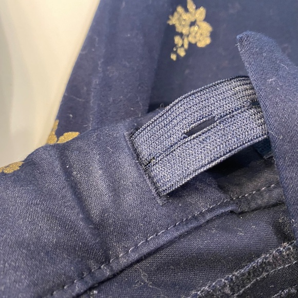 Janie and Jack navy blue gold floral suit pants - EUC - Picture 6 of 8